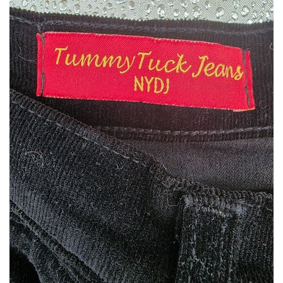 NYDJ Tummy Tuck Jeans Black Corduroy Pants Size 10 - Picture 2 of 7